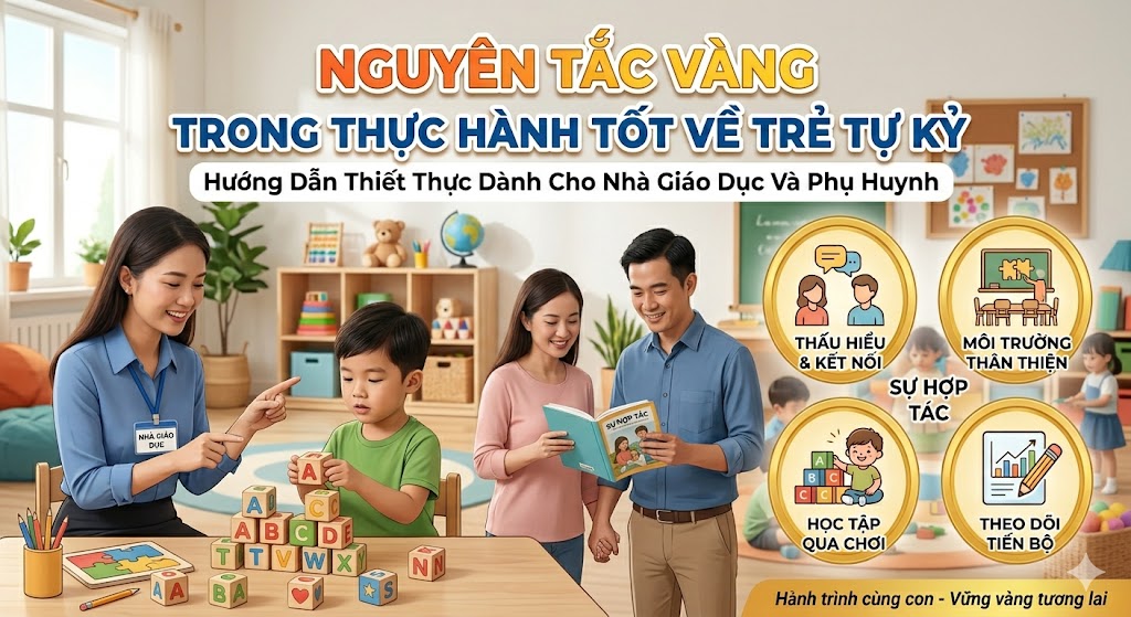 Nguyên Tắc Vàng Trong Thực Hành Tốt Về Trẻ Tự Kỷ: Hướng Dẫn Thiết Thực Dành Cho Nhà Giáo Dục Và Phụ Huynh
