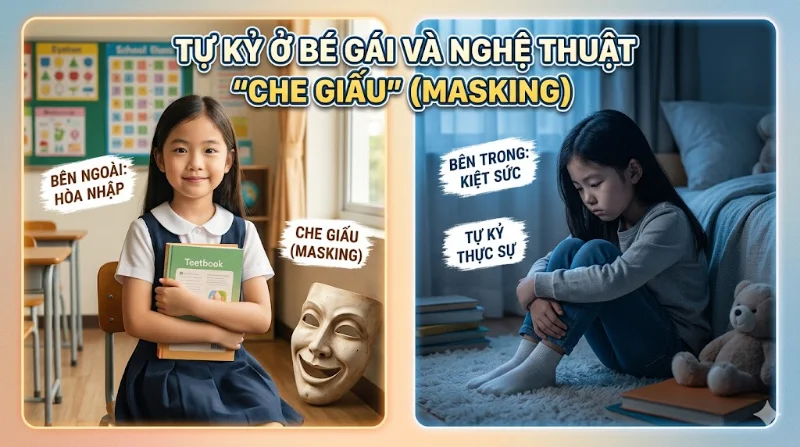 Sự thật về tự kỷ ở bé gái: tại sao con thường bị chẩn đoán muộn và nghệ thuật che giấu